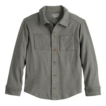 Boys 4-12 Jumping Beans® Cozy Knit Button-Down Shirt
