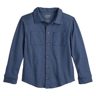 Boys 4-12 Jumping Beans® Cozy Knit Button-Down Shirt