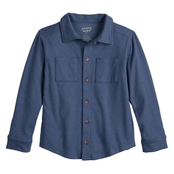 Boys 4-12 Jumping Beans® Cozy Knit Button-Down Shirt