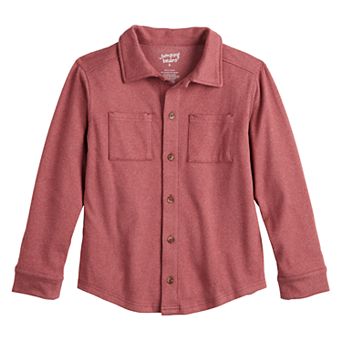 Boys 4-12 Jumping Beans® Cozy Knit Button-Down Shirt