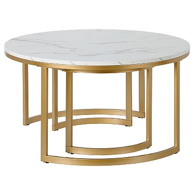 Finley & Sloane Mitera Round Nested Coffee Table Set