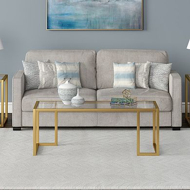 Finley & Sloane Oscar Wide Rectangular Coffee Table