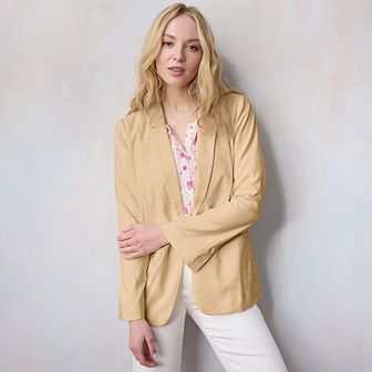 Petite LC Lauren Conrad Notch Collar Blazer