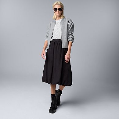 Women's Simply Vera Vera Wang Soft Bomber Jacket