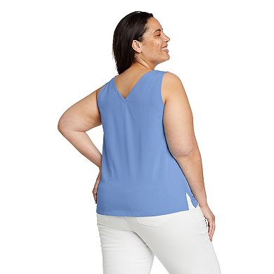 Plus Size Eddie Bauer Departure V-Neck Tank Top