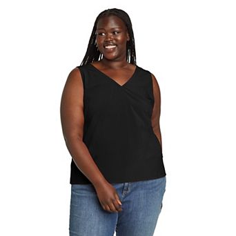 Plus Size Eddie Bauer Departure V-Neck Tank Top