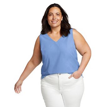 Plus Size Eddie Bauer Departure V-Neck Tank Top