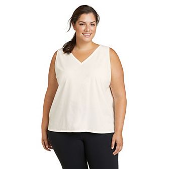 Plus Size Eddie Bauer Departure V-Neck Tank Top