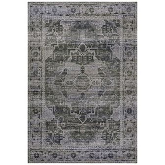 Alanya Ornate Medallion Machine-washable Runner Rug