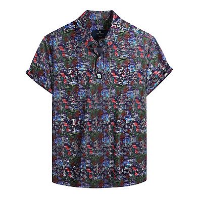 Tom Baine Men's Performance Four-way Stretch Golf Polo