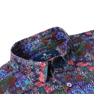 Tom Baine Men's Performance Four-way Stretch Golf Polo