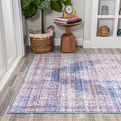 Regis Bohemian Medallion Washable Indoor/outdoor Area Rug