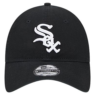 Youth New Era Black Chicago White Sox Team Color 9TWENTY Adjustable Hat