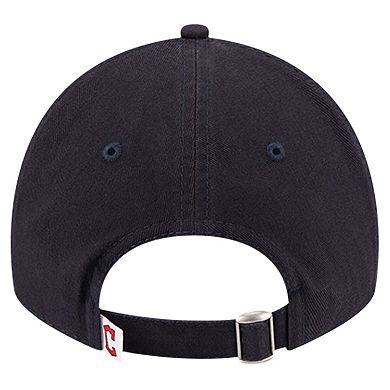 Youth New Era Navy Cleveland Guardians Team Color 9TWENTY Adjustable Hat