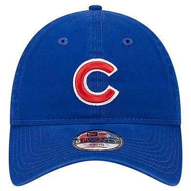 Youth New Era Royal Chicago Cubs Team Color 9TWENTY Adjustable Hat