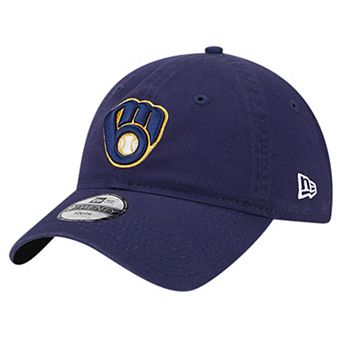 Youth New Era Navy Milwaukee Brewers Team Color 9TWENTY Adjustable Hat