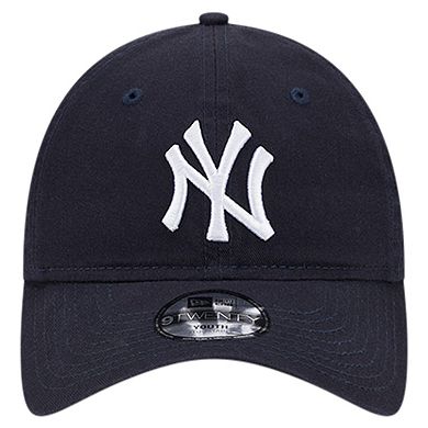 Youth New Era Navy New York Yankees Team Color 9TWENTY Adjustable Hat