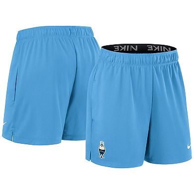 Women's Nike Powder Blue Milwaukee Brewers Authentic Collection City Connect Practice Performance Shorts