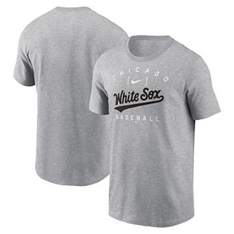 Men's Nike Heather Gray Chicago White Sox Home Team Athletic Arch T-Shirt