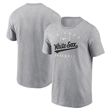 Men's Nike Heather Gray Chicago White Sox Home Team Athletic Arch T-Shirt