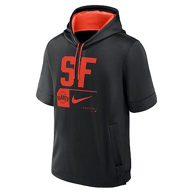 Men's Nike Black San Francisco Giants Tri Code Lockup Short Sleeve Pullover Hoodie