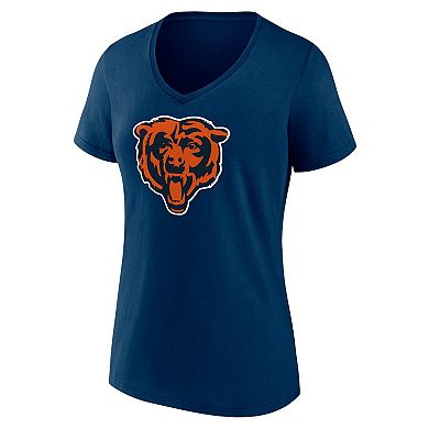 Women's Fanatics Branded Navy Chicago Bears Mother's Day V-Neck T-Shirt