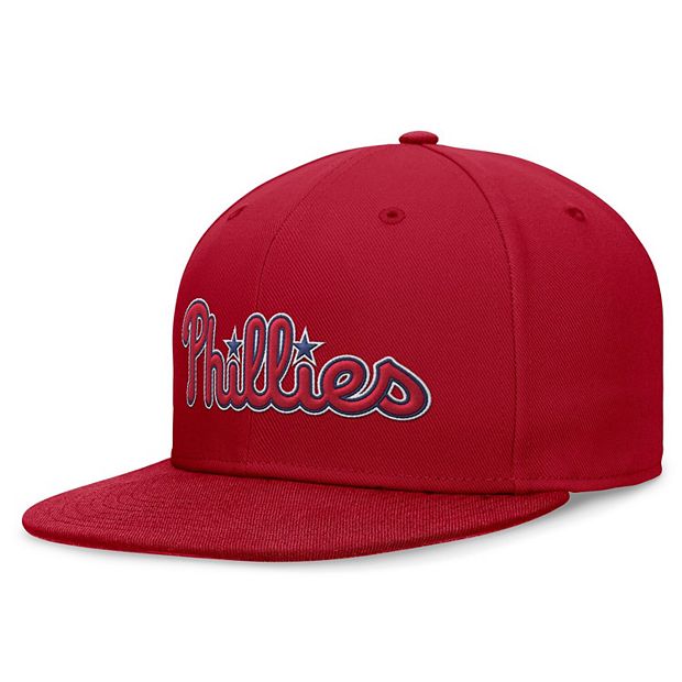 Men s Nike Red Philadelphia Phillies Evergreen Performance Fitted Hat