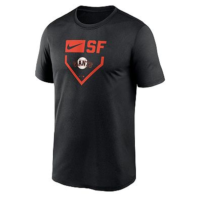 Men's Nike Black San Francisco Giants Home Plate Icon Legend Performance T-Shirt
