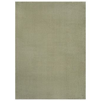 Twyla Classic Solid Low-pile Machine-washable Area Rug