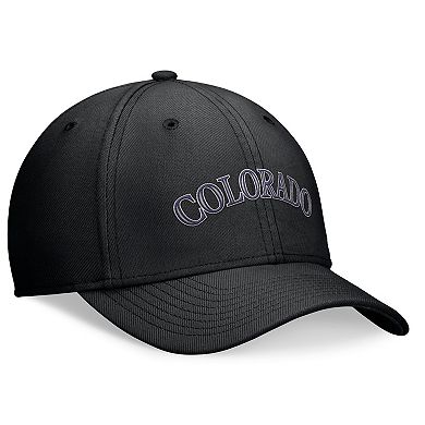 Men's Nike Black Colorado Rockies Performance Flex Hat