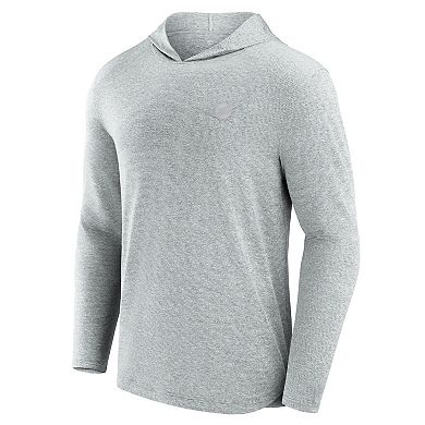 Men's Fanatics Gray Miami Dolphins Front Office Tech Lightweight Hoodie T-Shirt
