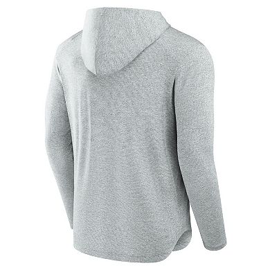 Men's Fanatics Gray Miami Dolphins Front Office Tech Lightweight Hoodie T-Shirt
