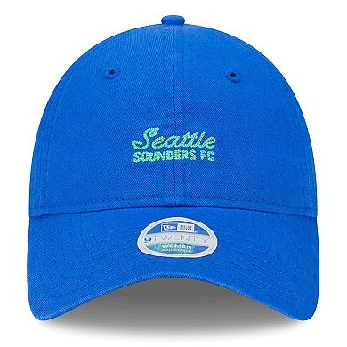 Women's New Era Blue Seattle Sounders FC Throwback 9TWENTY Adjustable Hat