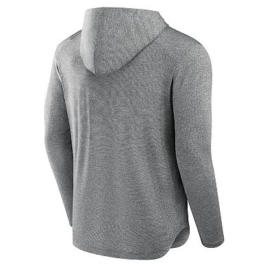 Men's Fanatics Signature Black Seattle Mariners Front Office Tech Lightweight Hoodie T-Shirt