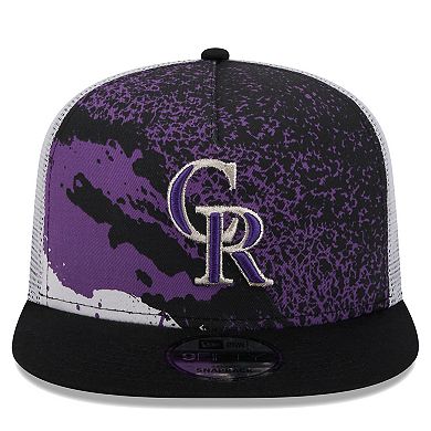 Men's New Era Black Colorado Rockies Court Sport 9FIFTY Snapback Hat