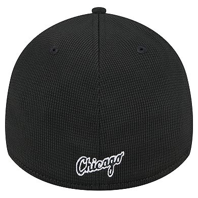 Men's New Era Black Chicago White Sox Active Pivot 39THIRTY Flex Hat