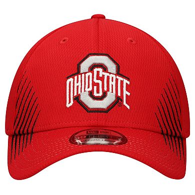 Men's New Era Scarlet Ohio State Buckeyes Active Slash Sides 39THIRTY Flex Hat