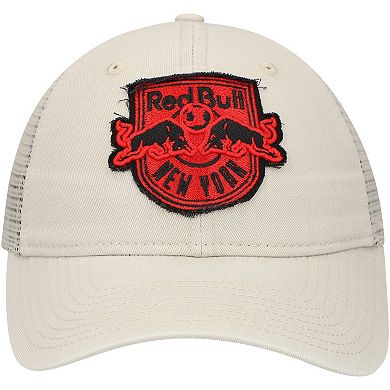 Men's New Era Tan New York Red Bulls Game Day 9TWENTY Adjustable Trucker Hat