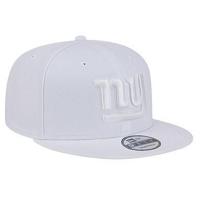 Men's New Era New York Giants Main White on White 9FIFTY Snapback Hat
