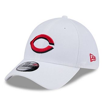 Men's New Era White Cincinnati Reds Evergreen 39THIRTY Flex Hat