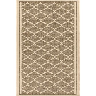 Trebol Moroccan Trellis Textured Weave Indoor/outdoor Area Rug