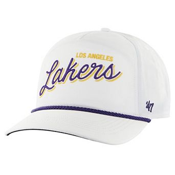 Men's '47 White Los Angeles Lakers Fairway Hitch brrr Adjustable Hat