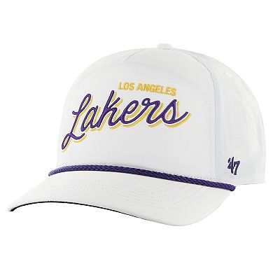 Men's '47 White Los Angeles Lakers Fairway Hitch brrr Adjustable Hat