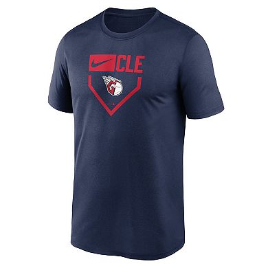 Men's Nike Navy Cleveland Guardians Home Plate Icon Legend Performance T-Shirt