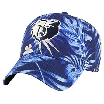 Men's '47 Navy Memphis Grizzlies Tropicalia Floral Clean Up Adjustable Hat
