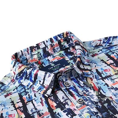 Tom Baine Men's Performance Four-way Stretch Golf Polo