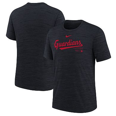 Youth Nike Navy Cleveland Guardians Authentic Collection Practice Performance T-Shirt