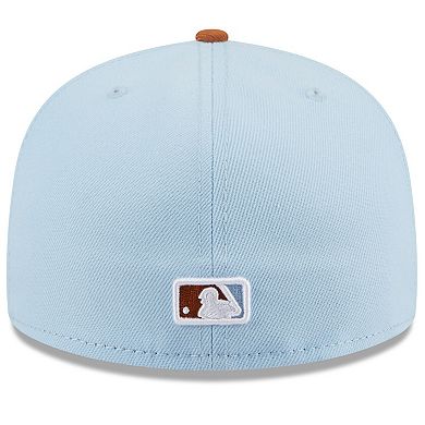 Men's New Era Light Blue/Brown Kansas City Royals Spring Color Basic Two-Tone 59FIFTY Fitted Hat