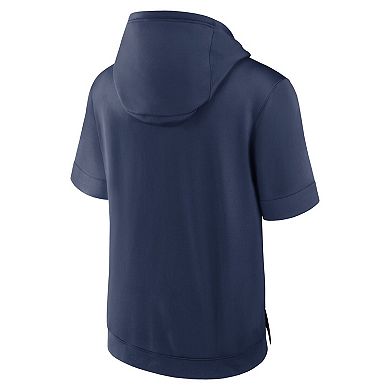 Men's Nike Navy Boston Red Sox Tri Code Lockup Short Sleeve Pullover Hoodie