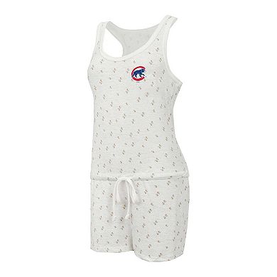 Women's Concepts Sport Cream Chicago Cubs Gardner Hacci Knit Romper